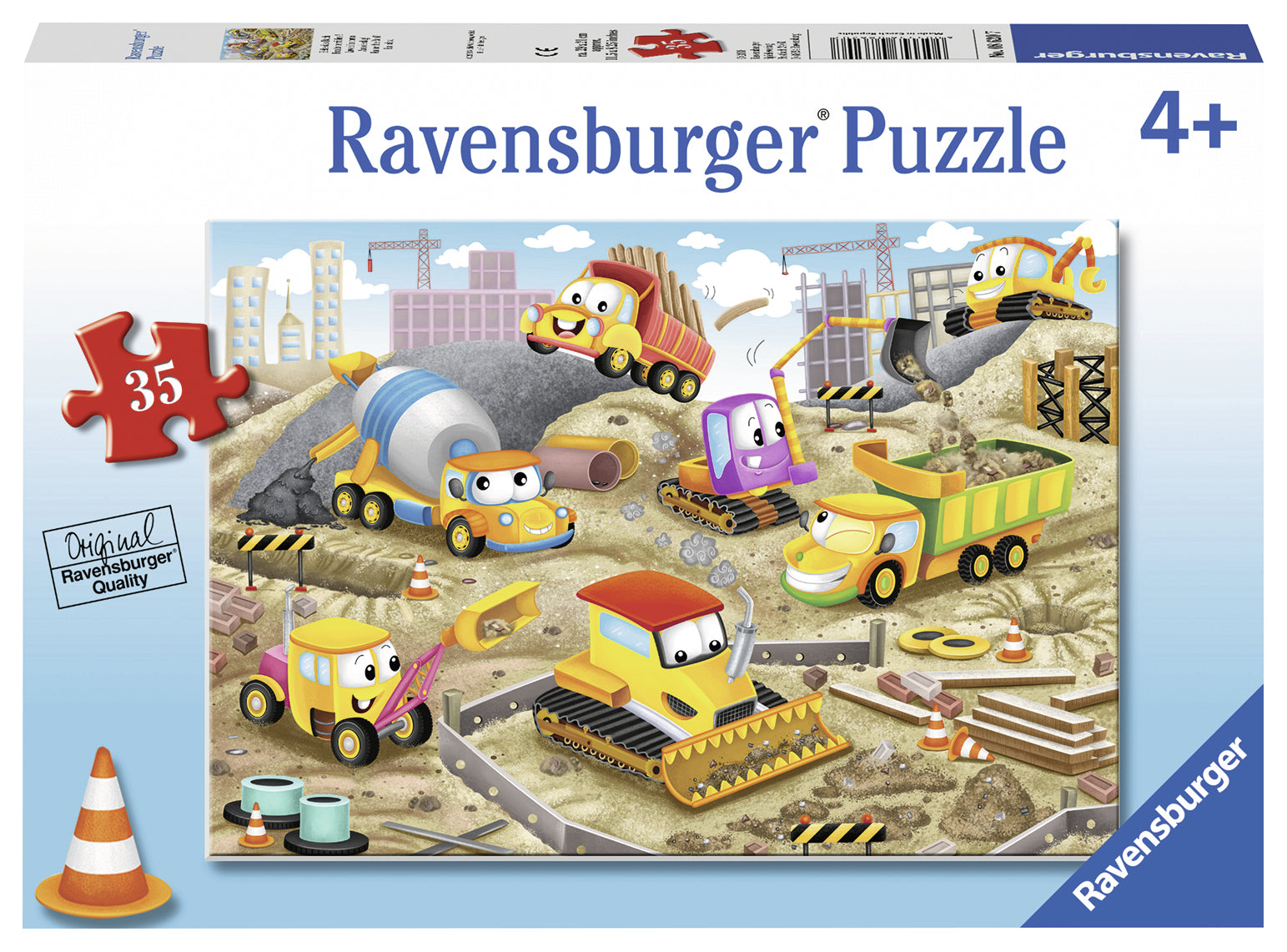 RAVENSBURGER CASSE-TÊTE 35 PIÈCES - BRUITS TERRIBLES VÉHICULES #08620
