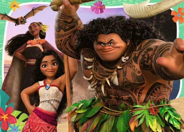 RAVENSBURGER JIGSAW PUZZLE 4 X 100 PIECES - DISNEY MOANA #12004069