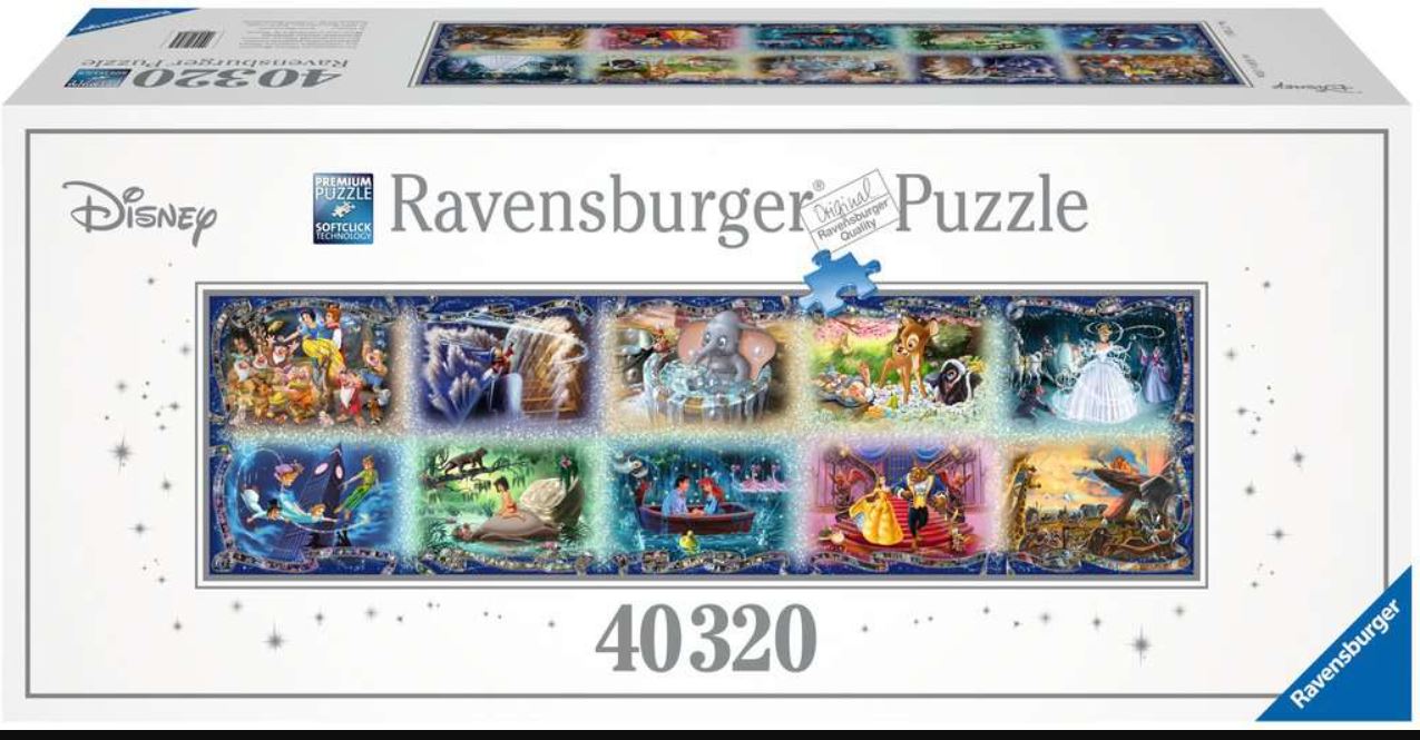 RAVENSBURGER CASSE-TÊTE 40 320 PIÈCES - LES INOUBLIABLES MOMENTS DISNEY #17826 (FRAIS DE TRANSPORT EN PLUS VOIR DESCRIPTION ICI-BAS)