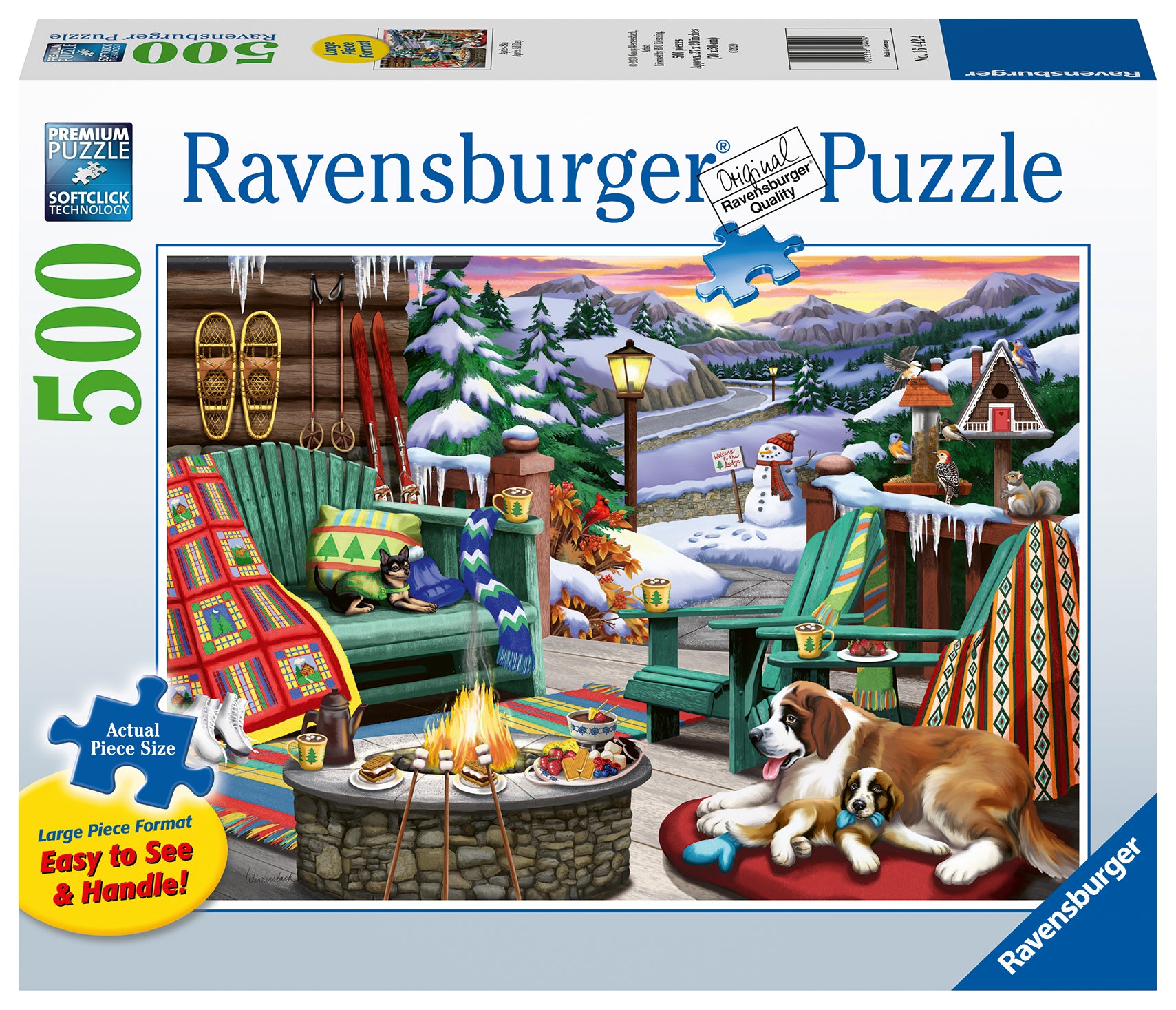 RAVENSBURGER JIGSAW PUZZLE 500 LARGE PIECES ADULT - APRÈS-SKI #16442