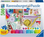 RAVENSBURGER CASSE-TÊTE 500 LARGES PIÈCES ADULTES - L'ATELIER DE COUTURE #16440