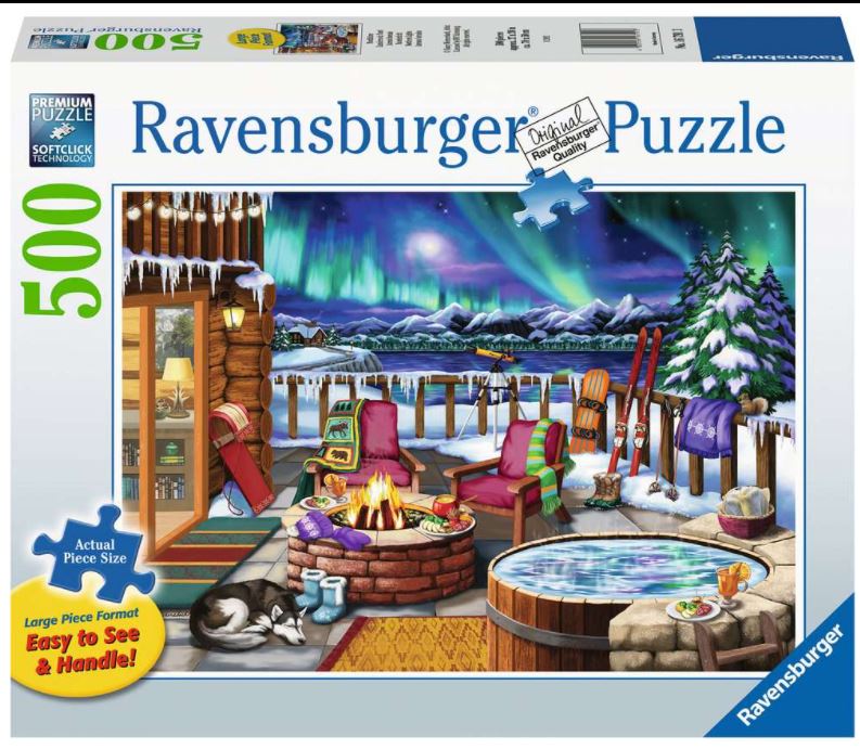 RAVENSBURGER CASSE-TÊTE 500 LARGES PIÈCES - LUMIÈRES DU NORD #16791
