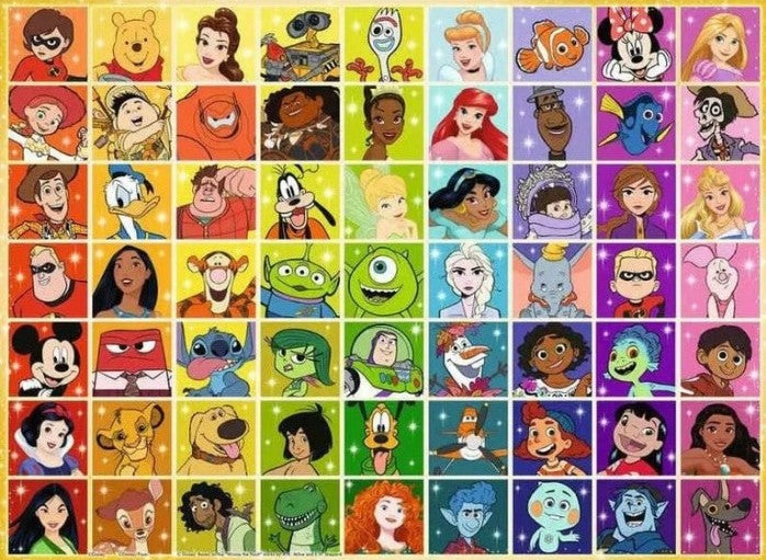 RAVENSBURGER JIGSAW PUZZLE 500 PIECES - DISNEY & PIXAR COLOUR PALETTE #81135