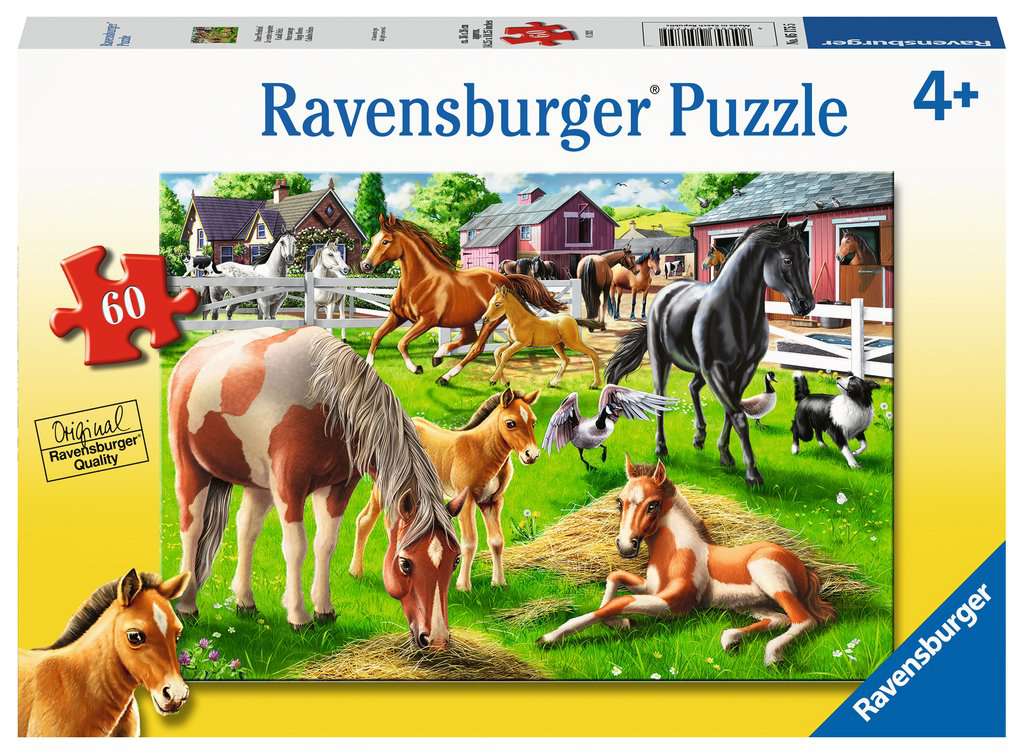 RAVENSBURGER CASSE-TÊTE 60 PIÈCES - LE CENTRE ÉQUESTRE