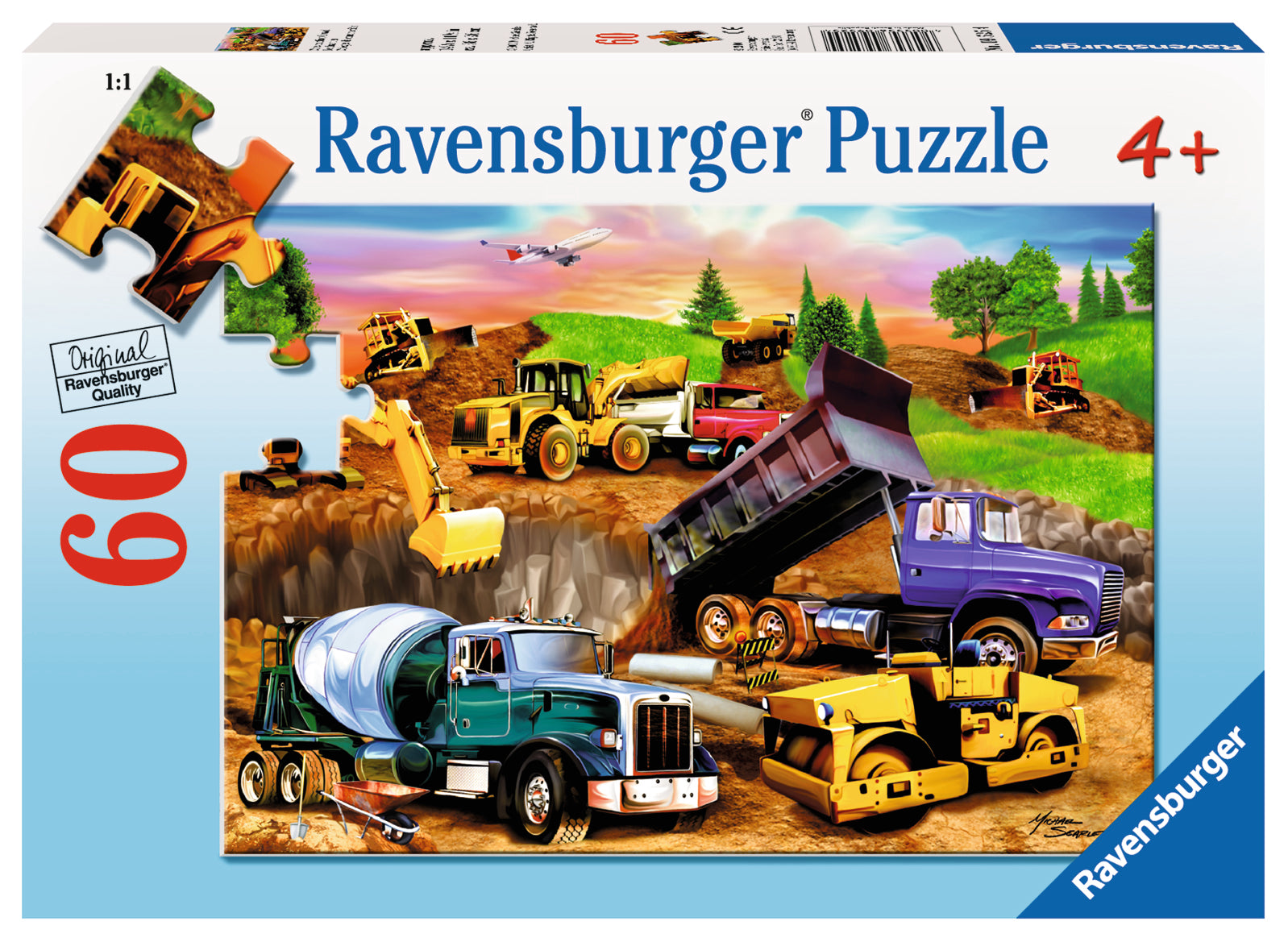 RAVENSBURGER CASSE-TÊTE 60 PIÈCES - LE CHANTIER #09525