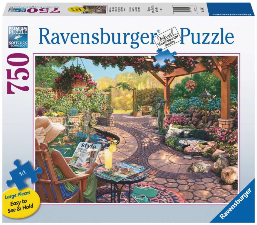 RAVENSBURGER CASSE-TÊTE 750 LARGES PIÈCES - JARDIN APAISANT #16941