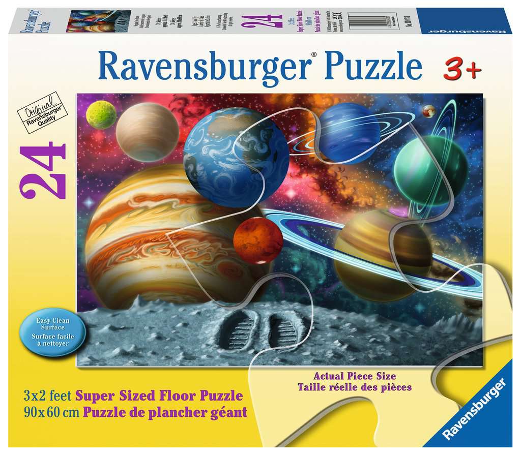 RAVENSBURGER CASSE-TÊTE DE PLANCHER 24 PIÈCES - À LA DÉCOUVERTE DE L'ESPACE