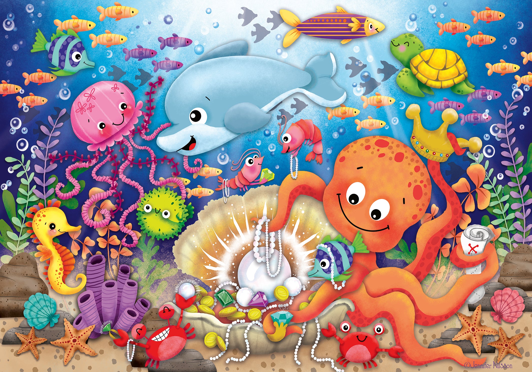 RAVENSBURGER CASSE-TÊTE DE PLANCHER 24 PIÈCES - LE TRÉSOR DE FISHIE #03041