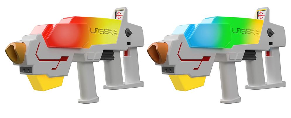 LASER X - ENSEMBLE DOUBLE BLASTERS REVOLUTION ULTRA LONGUE PORTÉE