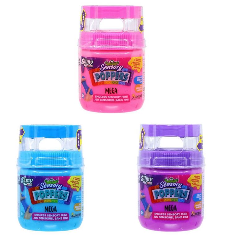 SLIMY - SENSORY POPPERS 300G ASST