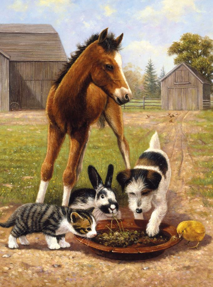 PEINTURE À NUMÉROS JUNIOR - DINER ENTRE AMIS