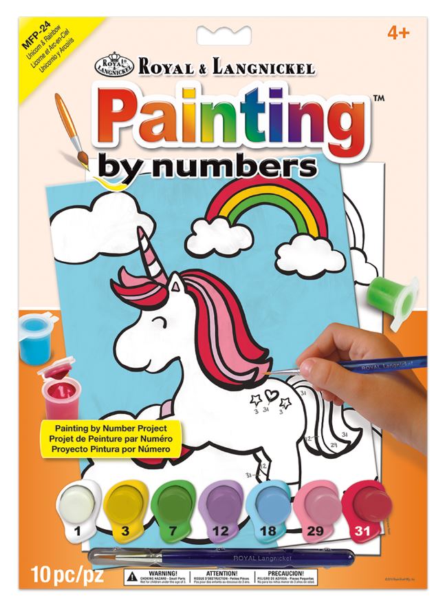 PAINT BY NUMBERS MY FIRST - UNICORN AND RAINBOW
