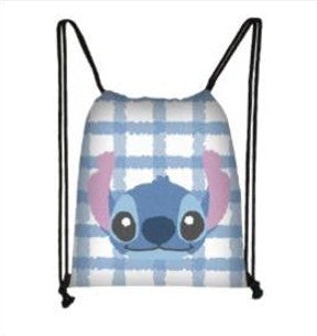DRAWSTRING BAG - CHECKED STITCH