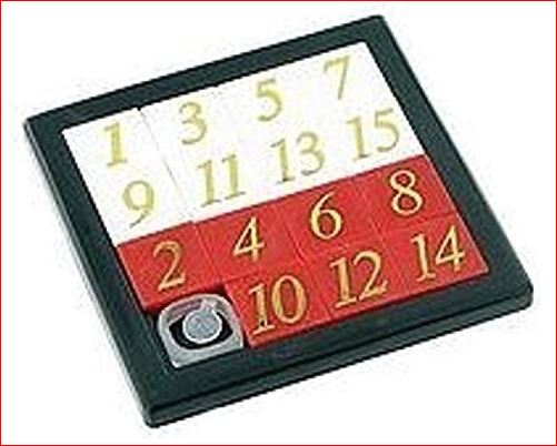 VINTAGE 15-NUMBER SLIDING PUZZLE