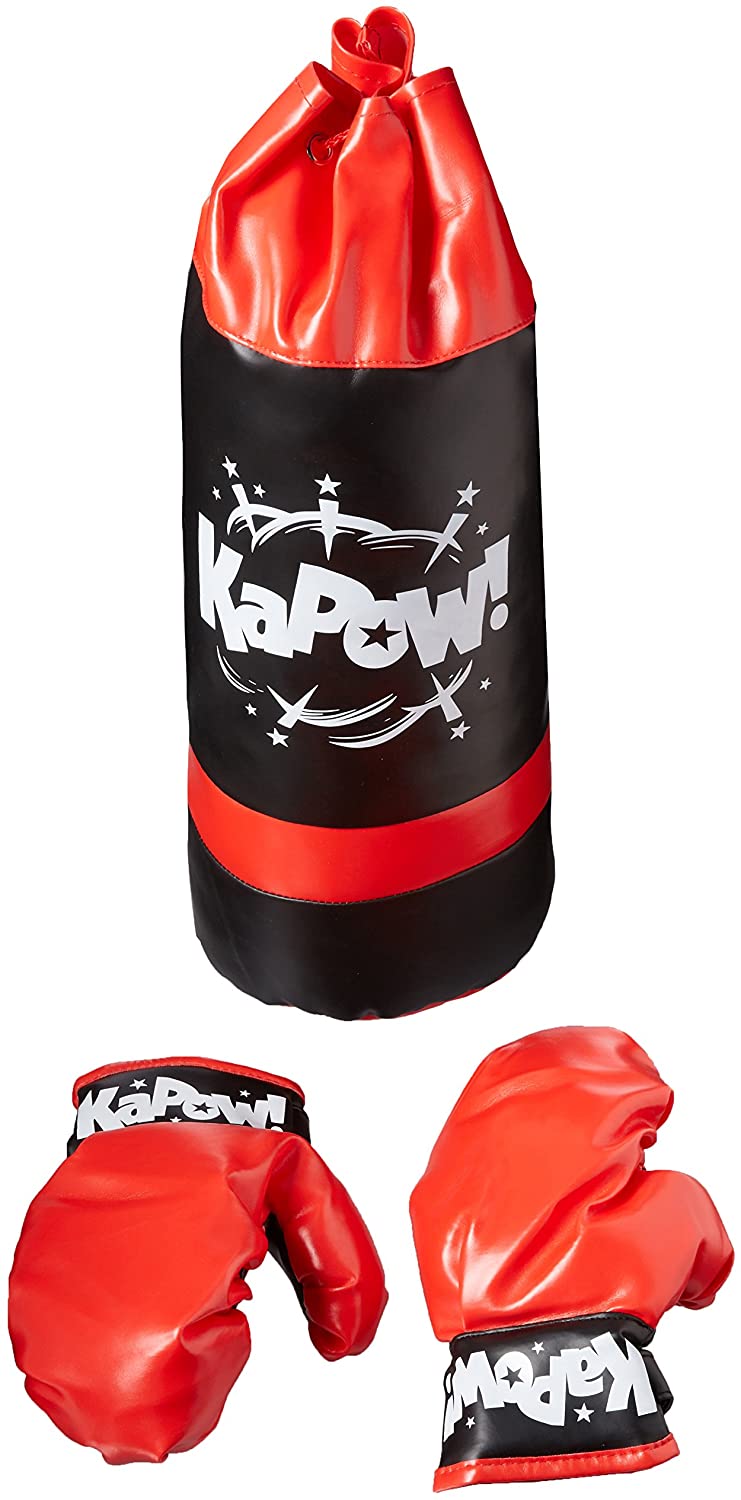 KAPOW PUNCHING BAG - SAC À FRAPPER AVEC GANTS DE BOXE