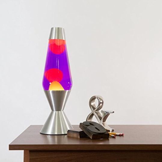 LAVA LAMPE 16.3" JAUNE ET VIOLET
