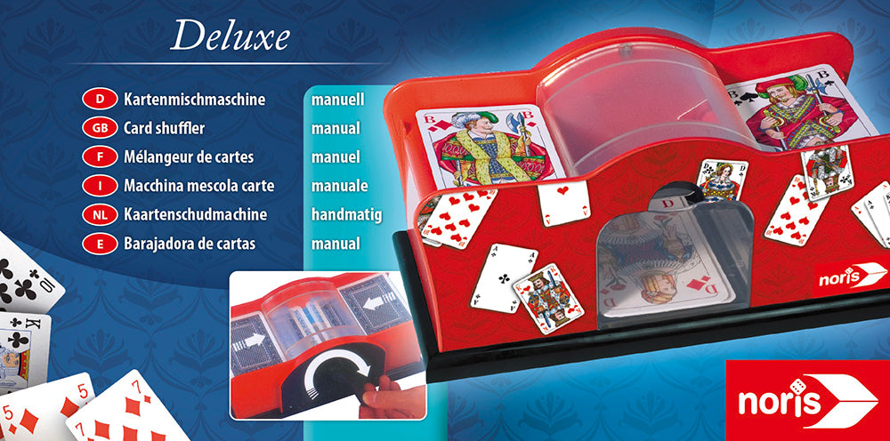 NORIS - MANUAL CARD SHUFFLER FOR 2 DECKS OF CARDS