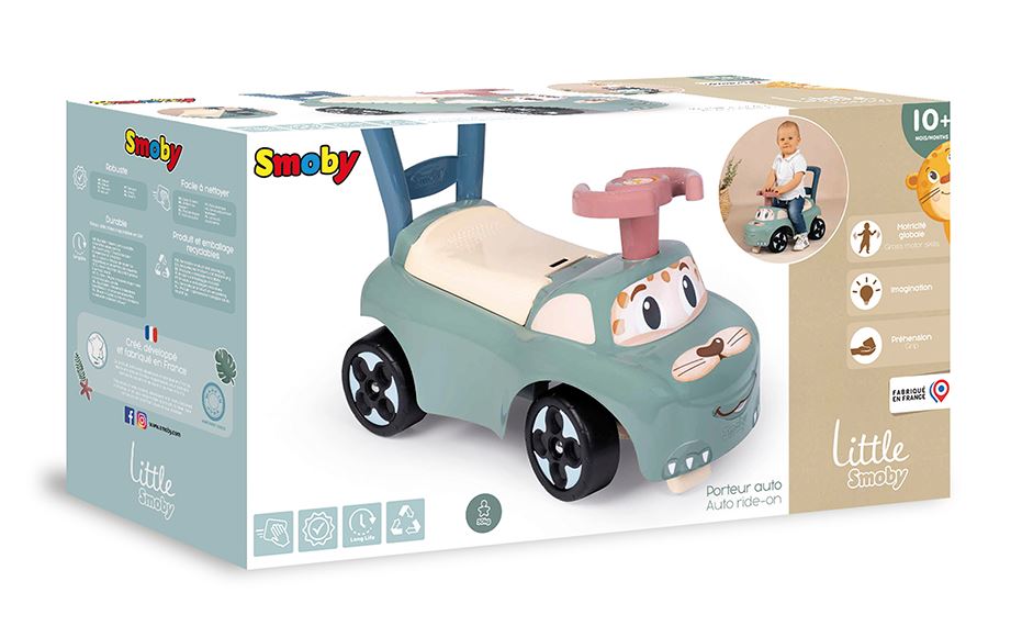LITTLE SMOBY - PORTEUR 2 EN 1 AUTO