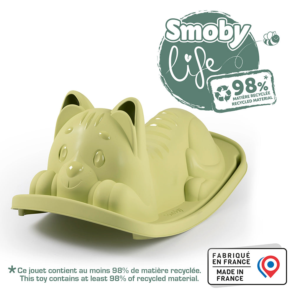 SMOBY LIFE - FAUTEUIL À BASCULE-CHAT VERT