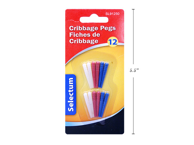 12 PIONS DE CRIBBAGES (CRIBB, CRIBBLE) CHEVILLES