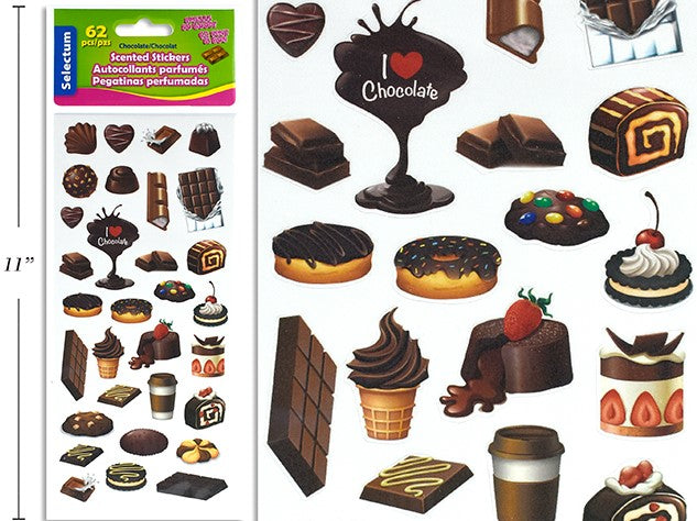 CHOCOLATE-SCENTED CHOCOLATE STICKERS