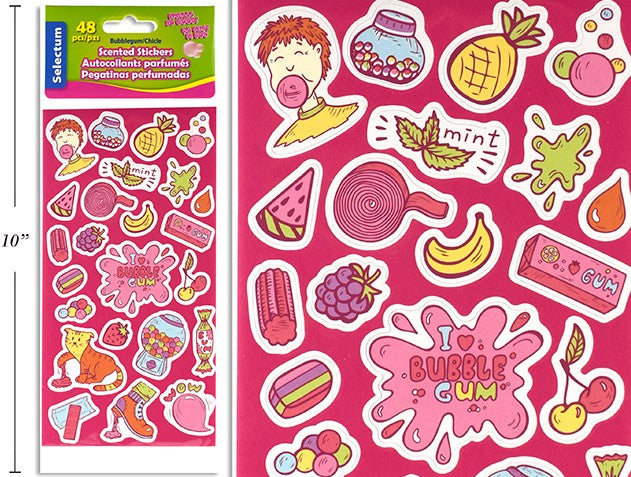 BUBBLE GUM SCENTED STICKERS