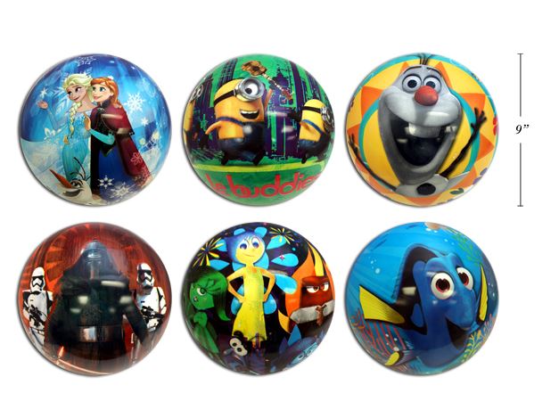 BALLONS LICENSES DE 9" ASST