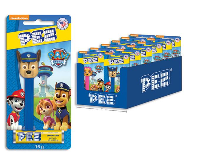 PEZ PAT'PATROUILLE - BONBONS ET DISTRIBUTEUR 16G ASST (BONBONS)