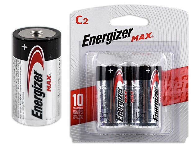ENERGIZER MAX C BATTERIES - 2X