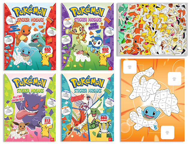 POKÉMON – STICKER MOSAICS BOOK