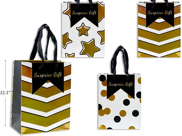 MEDIUM GIFT BAG - ASSORTED GOLD