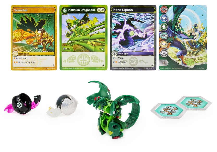 BAKUGAN - DEUX BALLES - SÉRIE PLATINUM POWER UP ASST