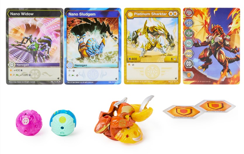 BAKUGAN - DEUX BALLES - SÉRIE PLATINUM POWER UP ASST