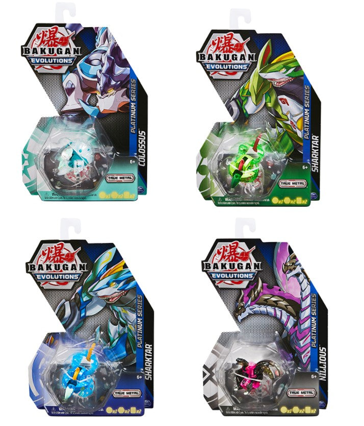 BAKUGAN - UNE BALLE - SÉRIE PLATINUM ASST