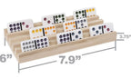 4 SUPPORTS EN BOIS POUR DOMINOS