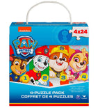 SPINMASTER CARDINAL PUZZLE 4 X 24 PIECES - PAW PATROL