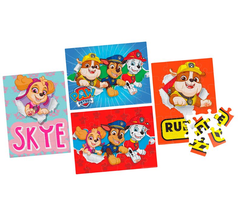SPINMASTER CARDINAL PUZZLE 4 X 24 PIECES - PAW PATROL