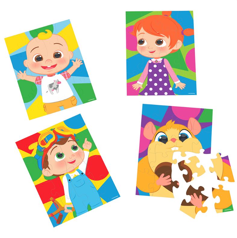 SPINMASTER JIGSAW PUZZLE 4 X 16 PIECES - COCOMELON