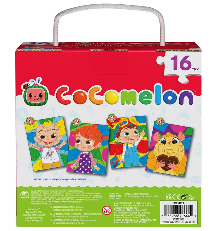 SPINMASTER JIGSAW PUZZLE 4 X 16 PIECES - COCOMELON