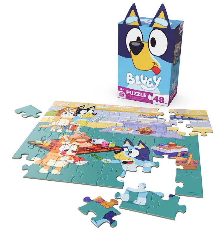 SPINMASTER PUZZLE 48 PIECES OR 24 PIECES - LICENSED CHARACTER BOX ASST #6065175