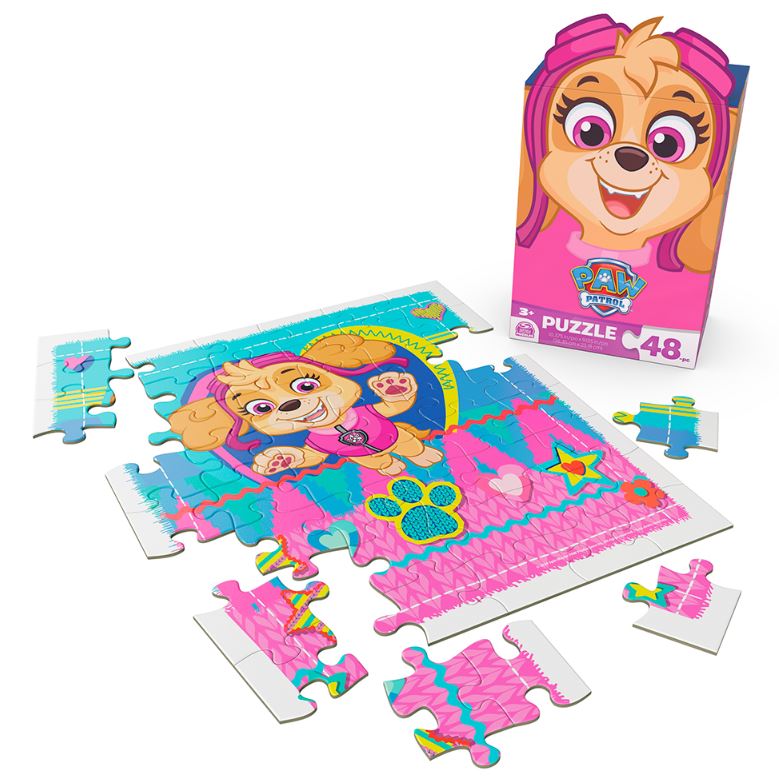 SPINMASTER PUZZLE 48 PIECES OR 24 PIECES - LICENSED CHARACTER BOX ASST #6065175