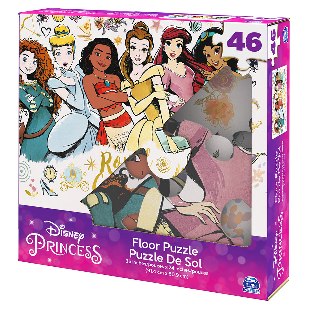 SPINMASTER FLOOR PUZZLE 46 PIECES - DISNEY PRINCESS #6062349
