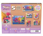 SPINMASTER 5-IN-1 WOODEN PUZZLE 8 AND 24 PIECES - TROLLS #6070458