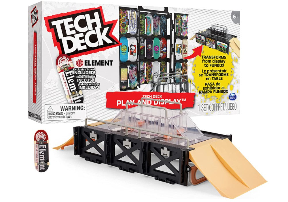 TECH DECK - ENSEMBLE DE BOUTIQUE DE PLANCHES À ROULETTES POUR LES DOIGTS ET RAMPE
