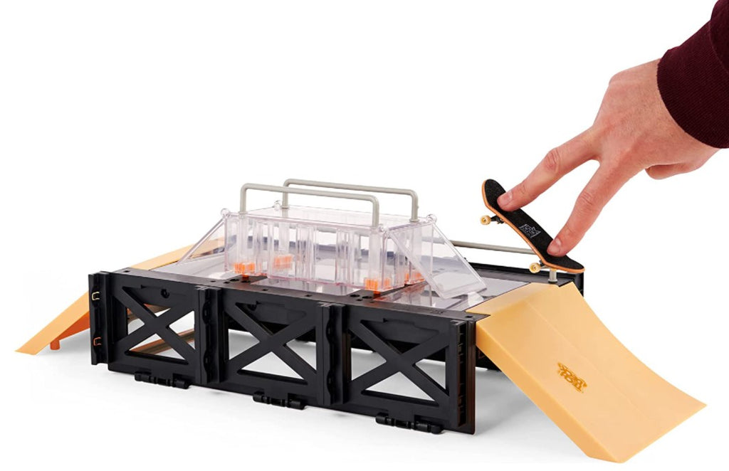 TECH DECK - ENSEMBLE DE BOUTIQUE DE PLANCHES À ROULETTES POUR LES DOIGTS ET RAMPE