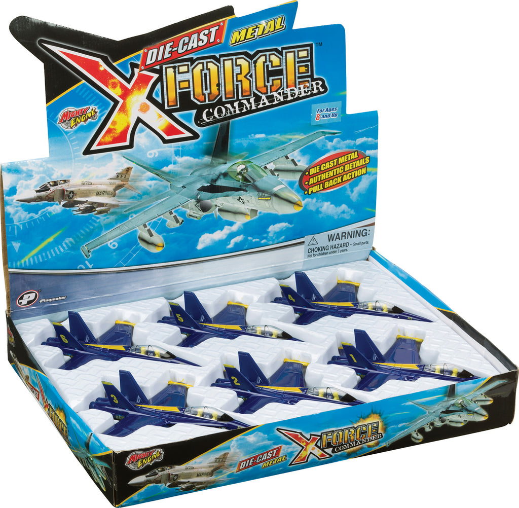 AVION F-18 BLEU