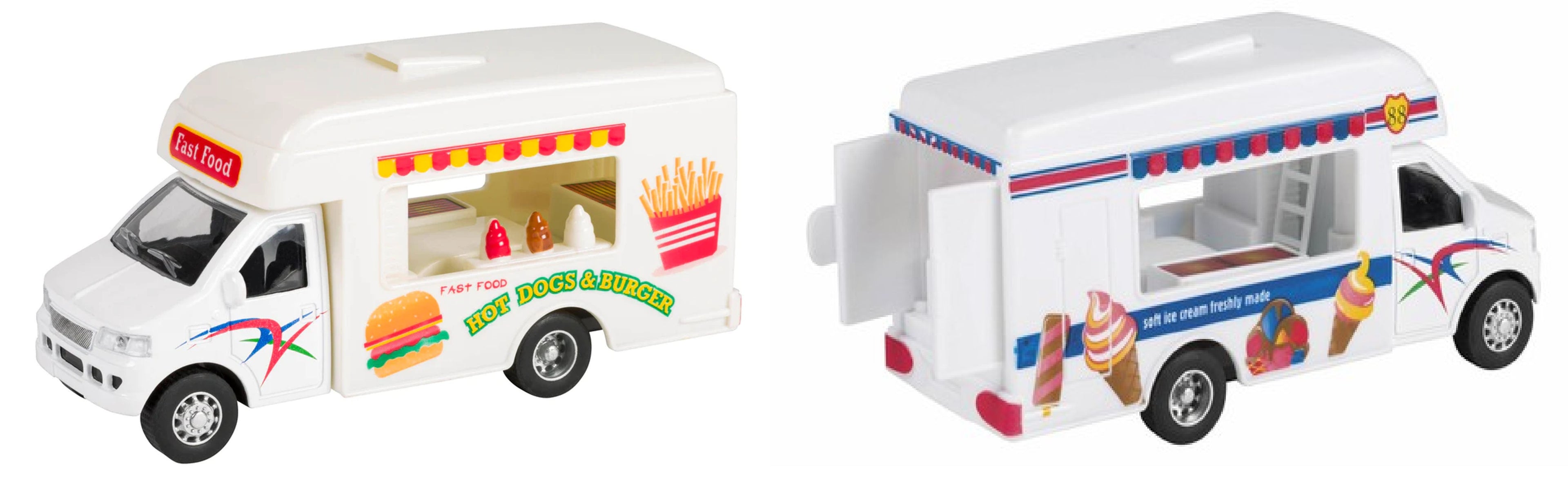 CAMION À CRÈME GLACÉE OU HOT DOG ET BURGER ASST