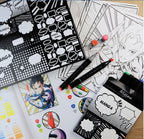 SYCOMORE ARTISSIMO - 10 TABLEAUX ET MARQUEURS MANGA HÉRO