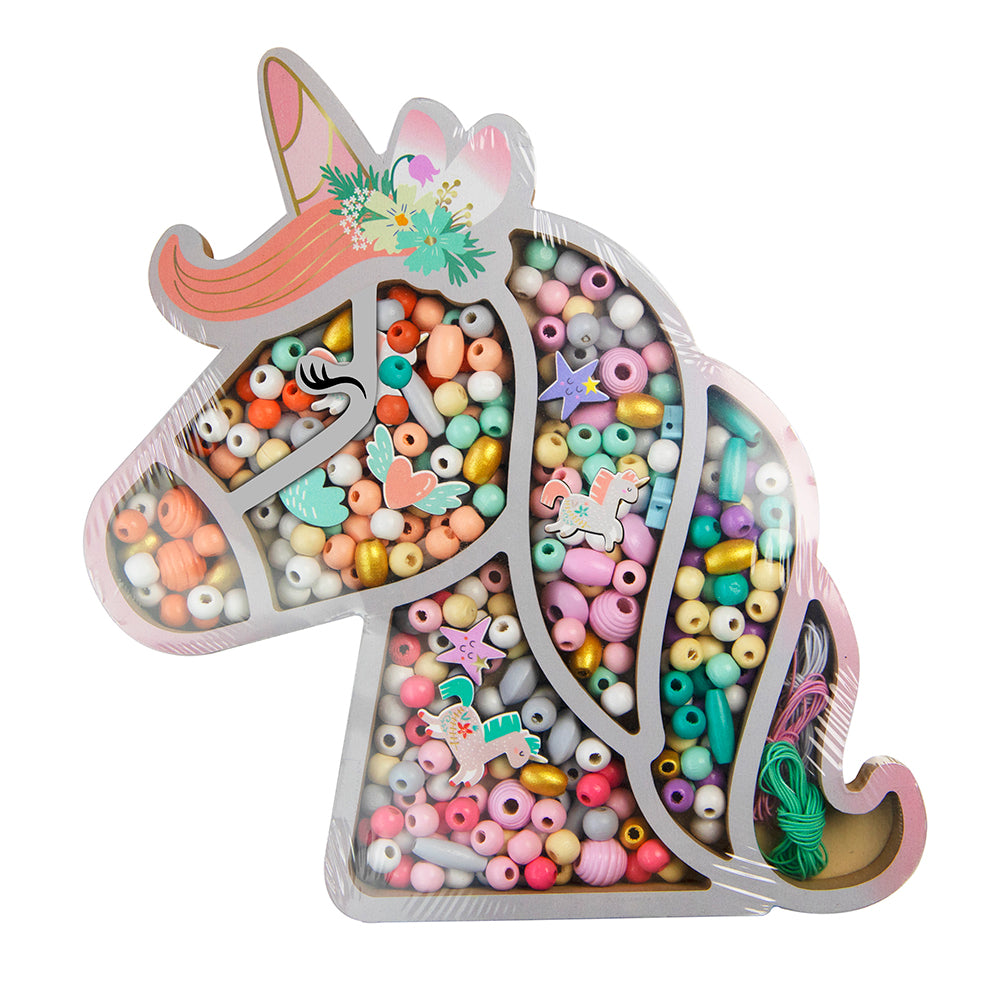 SYCOMORE - WOODEN BEAD SET - UNICORN HEAD