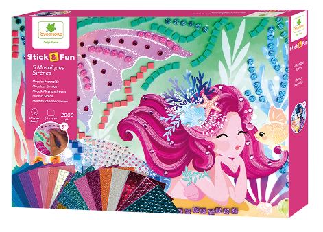 STICK'N FUN - EXTRA-LARGE 5 MOSAÏQUES SIRÈNES